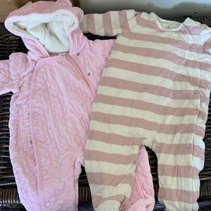 Winter onesies, 6 months